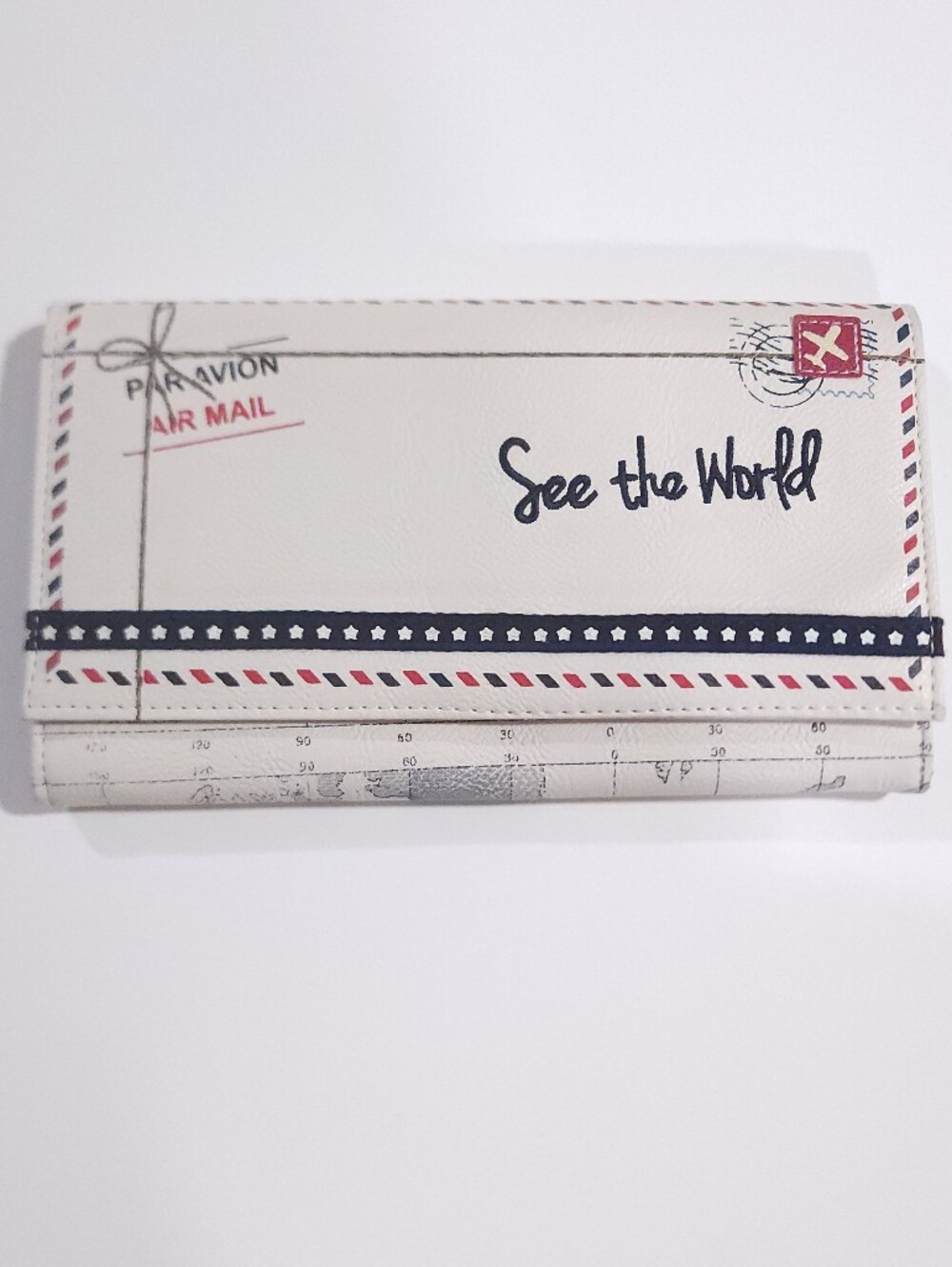 Miamica See the World White Travel-Themed Novelty Women's Clutch Wallet